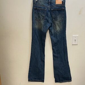 Acne Blue Denim Jeans with Tan Label